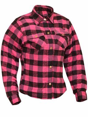 RIDERACT® Womens Motorcycle Shirt Road Series Pink & Black Riding Gear